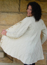 Load image into Gallery viewer, Diamond Cable Swingcoat Knitting Kit