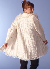 Load image into Gallery viewer, Diamond Cable Swingcoat Knitting Kit
