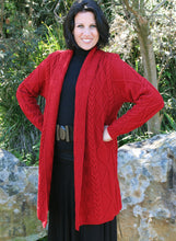 Load image into Gallery viewer, Diamond Cable Swingcoat Knitting Kit