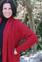 Load image into Gallery viewer, Diamond Cable Swingcoat Knitting Kit