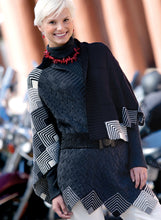 Load image into Gallery viewer, Mitre Vee Capelet Knitting Kit