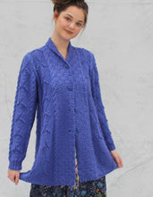 Load image into Gallery viewer, Fan &amp; Cable Swagger Coat Knitting Kit
